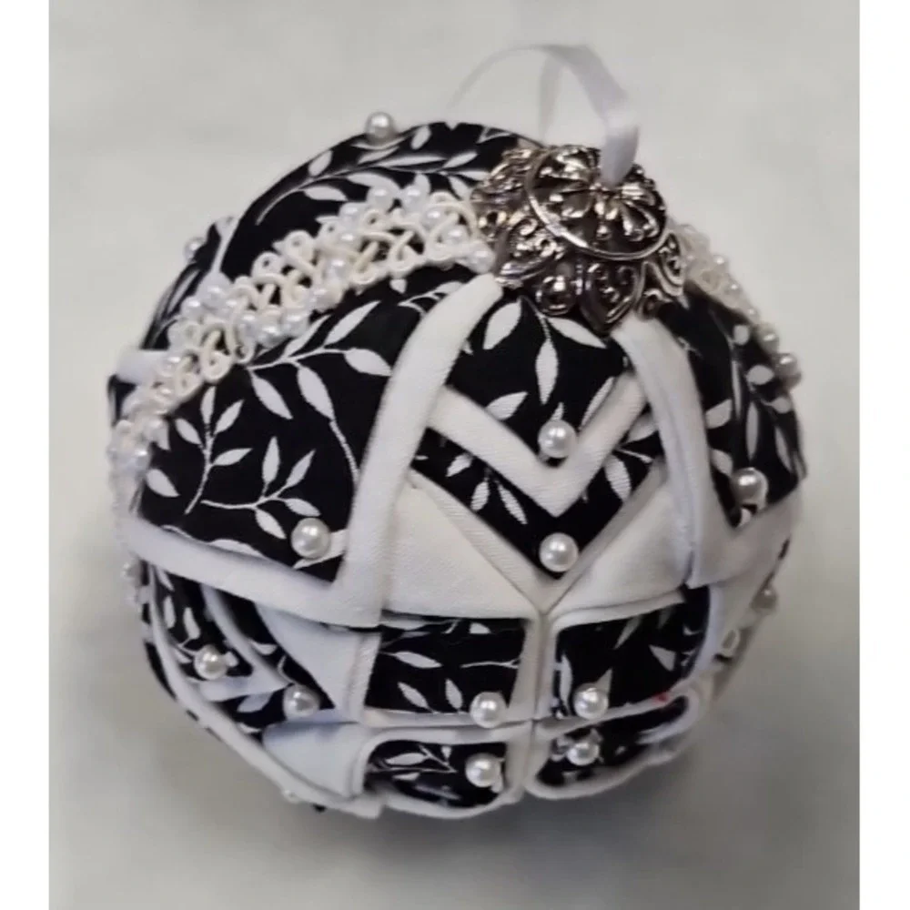 Homemade christmas ornaments with‎ two velvet tree's